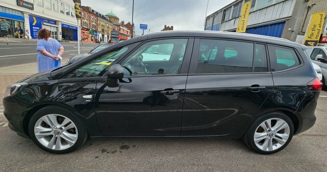 Vauxhall Zafira Tourer 7 Seater 1.4I Turbo Sri Nav Mpv Petr DN67UKF Black #4