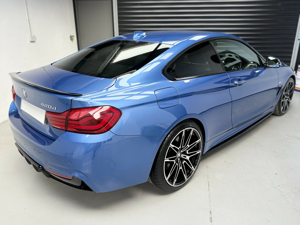 BMW 4 Series 420D M Sport PF68VCT Blue #4