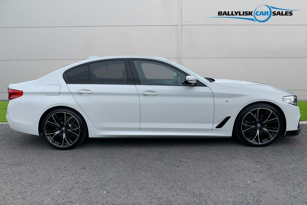 BMW 5 Series 2.0 520D 190Ps M Sport Saloon In White CSZ9531 White #3