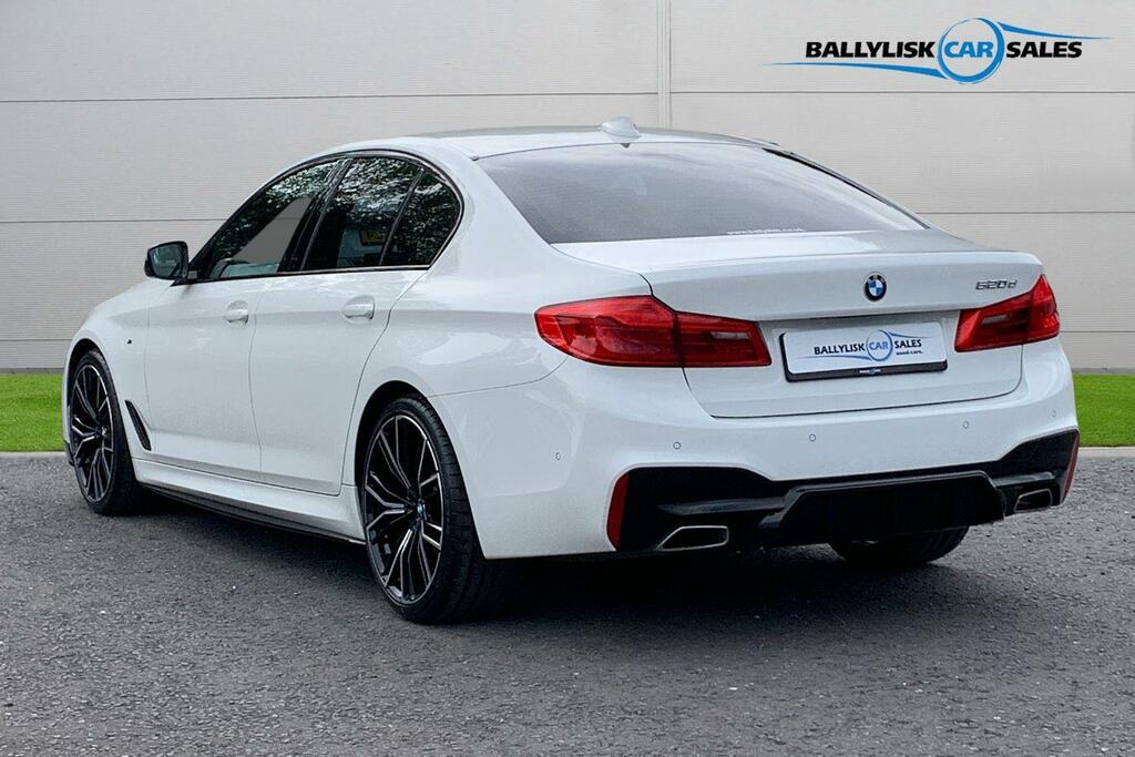 BMW 5 Series 2.0 520D 190Ps M Sport Saloon In White CSZ9531 White #2