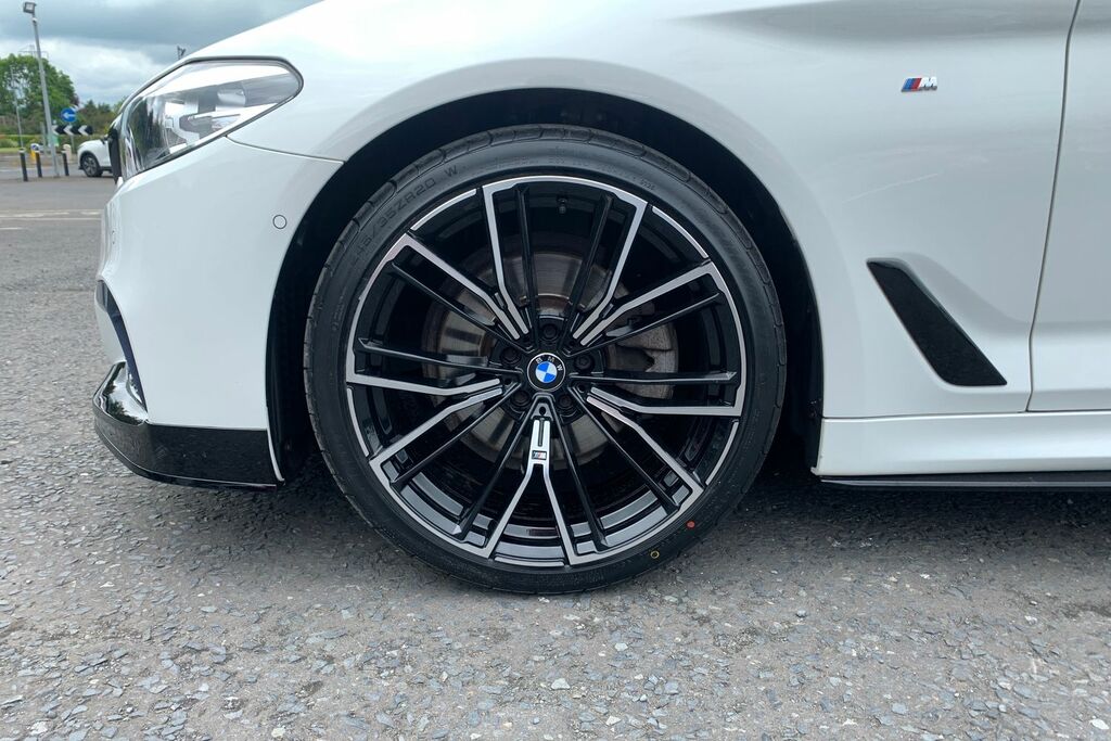 BMW 5 Series 2.0 520D 190Ps M Sport Saloon In White CSZ9531 White #6