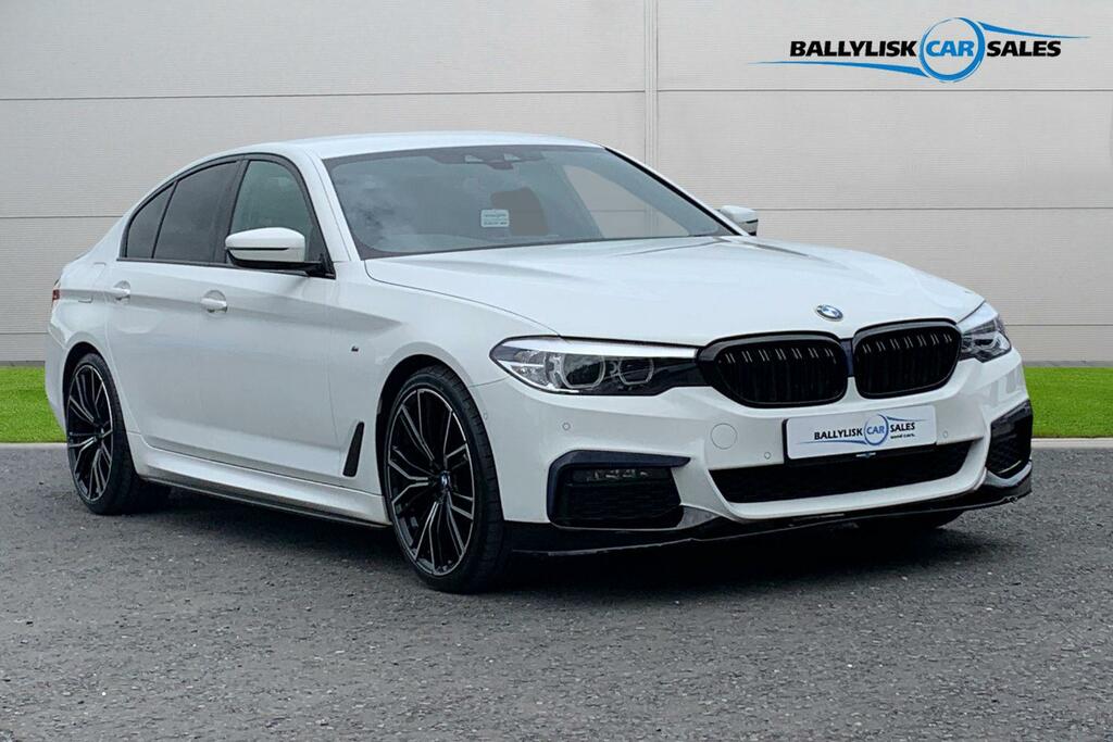 BMW 5 Series 2.0 520D 190Ps M Sport Saloon In White White