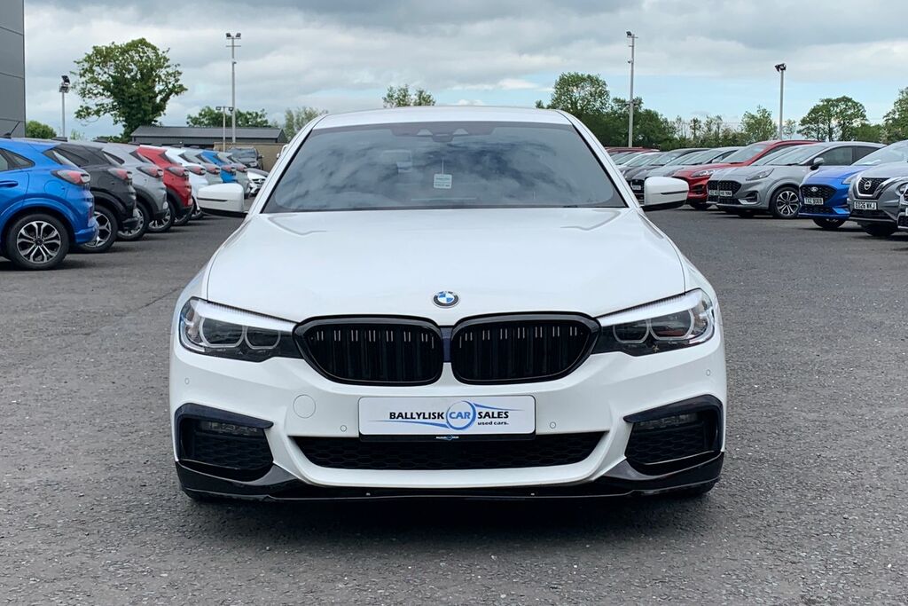BMW 5 Series 2.0 520D 190Ps M Sport Saloon In White CSZ9531 White #4
