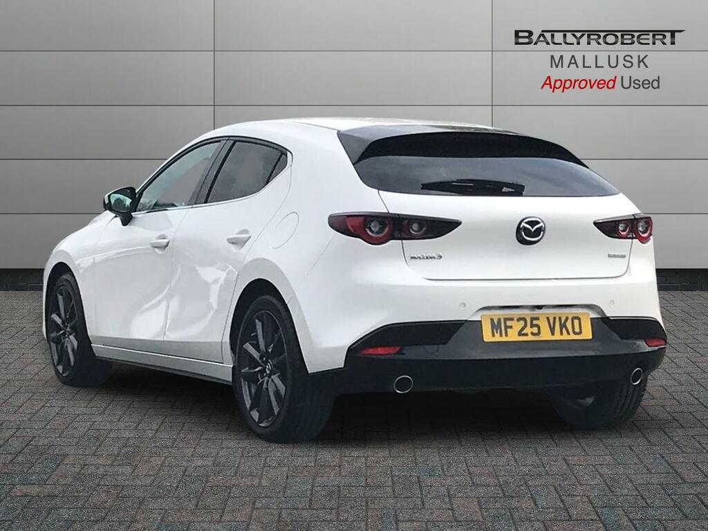 Mazda 3 2.5 E-skyactiv G Mhev 140 Exclusive-line MF25VKO White #2
