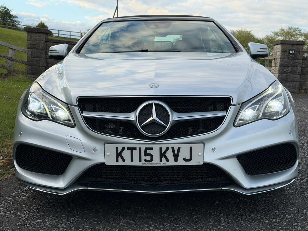 Mercedes-Benz E Class 3.0 E350d V6 Bluetec Amg Line Premium Cabriolet KT15KVJ Silver #3