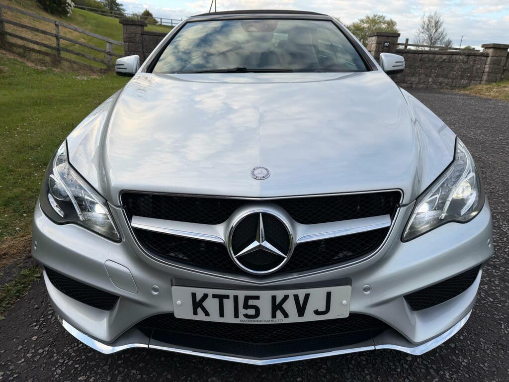 Mercedes-Benz E Class 3.0 E350d V6 Bluetec Amg Line Premium Cabriolet KT15KVJ Silver #2