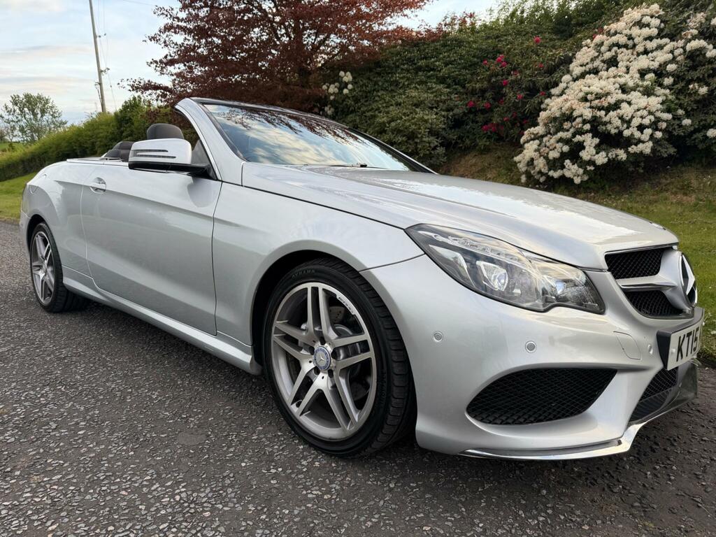Mercedes-Benz E Class 3.0 E350d V6 Bluetec Amg Line Premium Cabriolet Silver