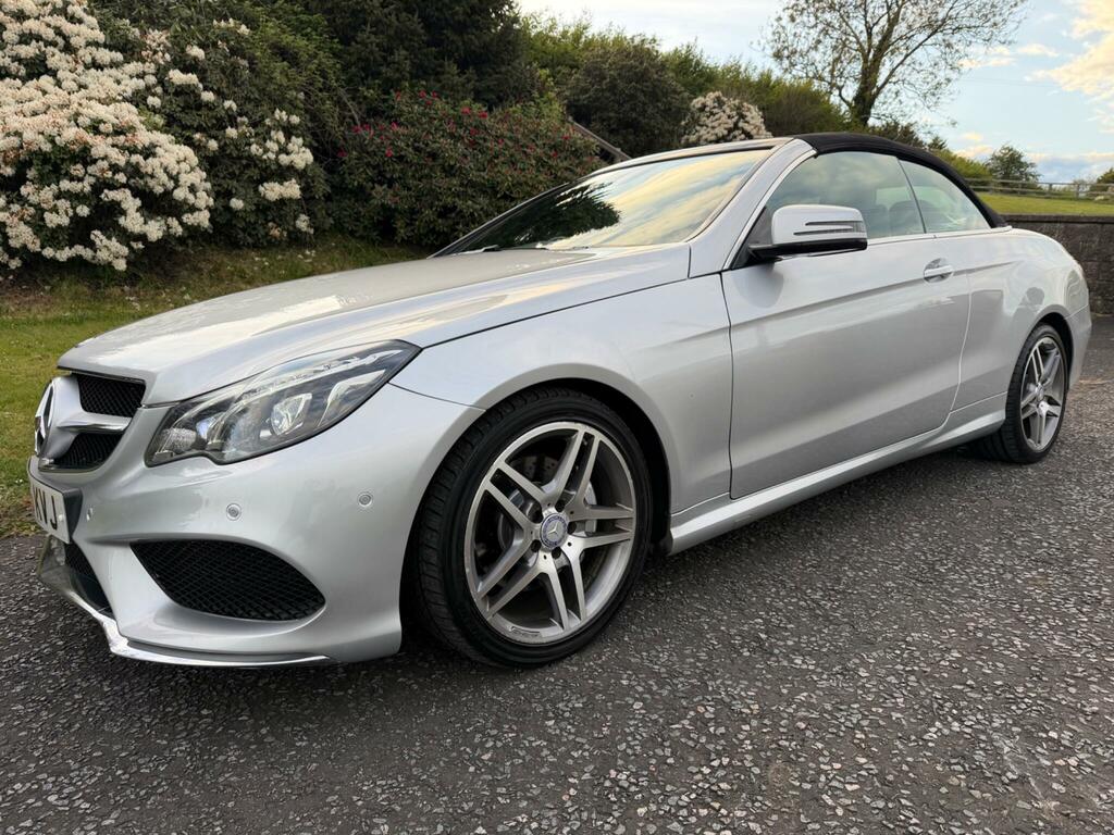 Mercedes-Benz E Class 3.0 E350d V6 Bluetec Amg Line Premium Cabriolet KT15KVJ Silver #4