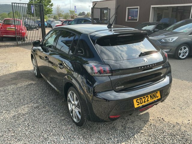 Peugeot 208 2022 1.2 Puretech Gt Hatchback E SD22NNC Black #5