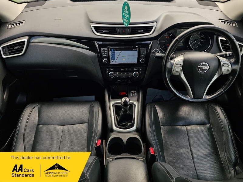Nissan Qashqai 1.6 Dci Tekna 2Wd VN66OOF Black #3