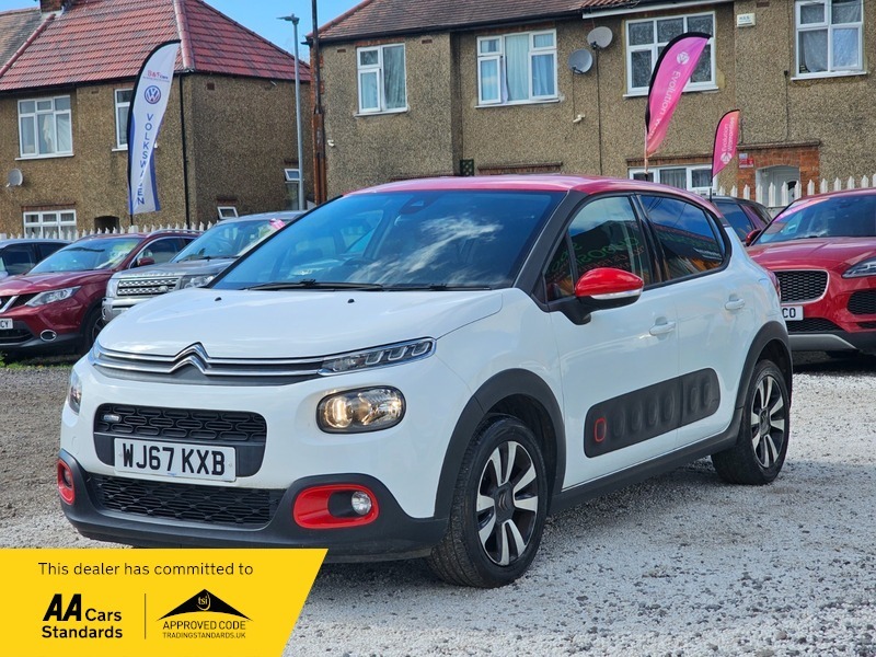 Citroen C3 1.2 Puretech Flair Euro WJ67KXB White #3
