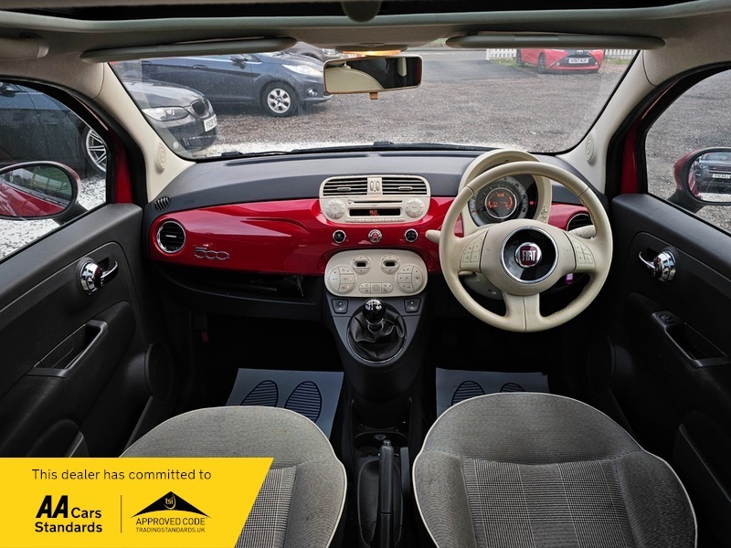 Fiat 500 1.2 Lounge Euro 6 WD15YAV Red #2