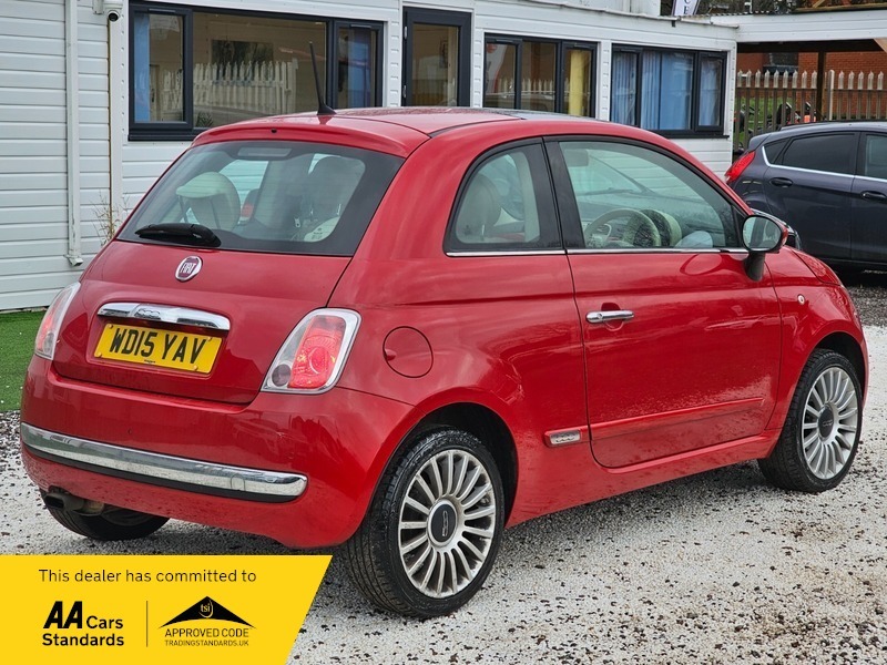 Fiat 500 1.2 Lounge Euro 6 WD15YAV Red #5