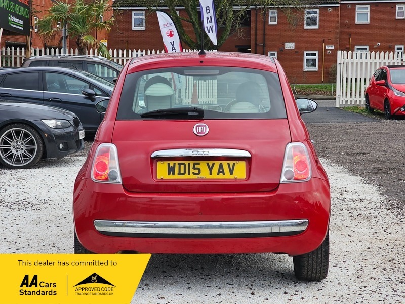 Fiat 500 1.2 Lounge Euro 6 WD15YAV Red #6