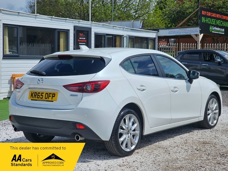 Mazda 3 2.2 Skyactiv-d Sport Nav KR65OFP White #5