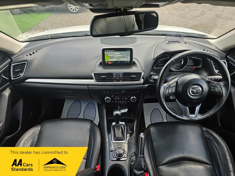 Mazda 3 2.2 Skyactiv-d Sport Nav KR65OFP White #3