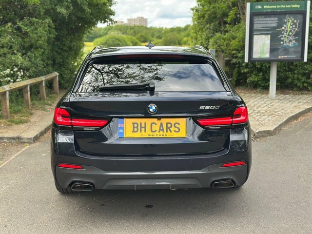 BMW 5 Series 2.0 520D Mht M Sport Touring Steptronic Euro 6 S YH72DNV Black #4