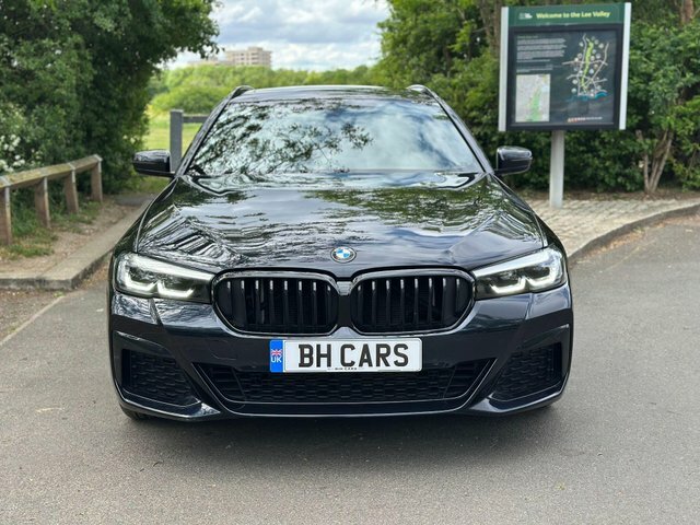 BMW 5 Series 2.0 520D Mht M Sport Touring Steptronic Euro 6 S YH72DNV Black #2