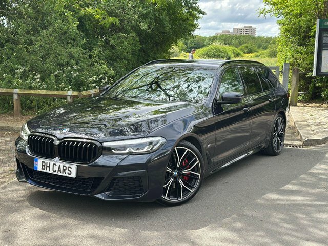 BMW 5 Series 2.0 520D Mht M Sport Touring Steptronic Euro 6 S YH72DNV Black #3
