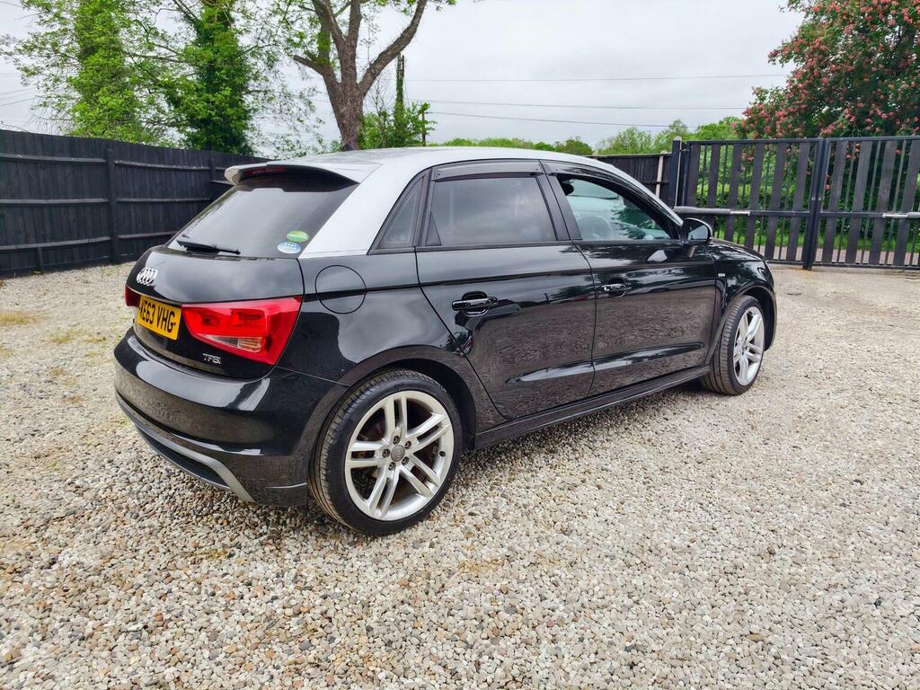 Audi A1 1.4 Tfsi S Line Sportback S Tronic Euro KE63VHG Black #4