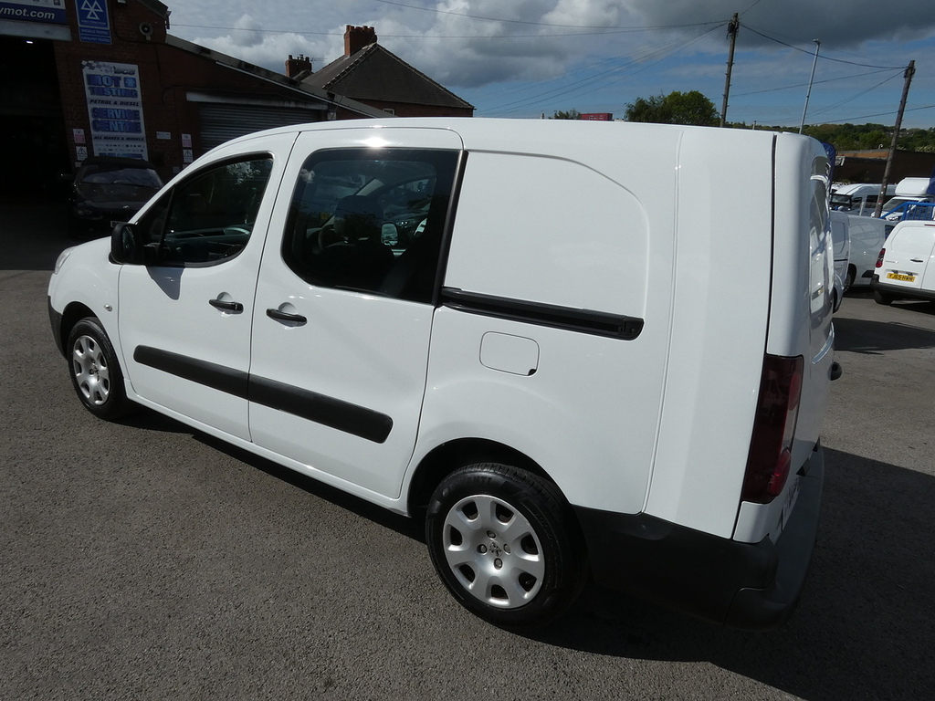 Peugeot Partner 1.6Hdi 5 Seat Crew Van Ex Council 89K U5184 White #3