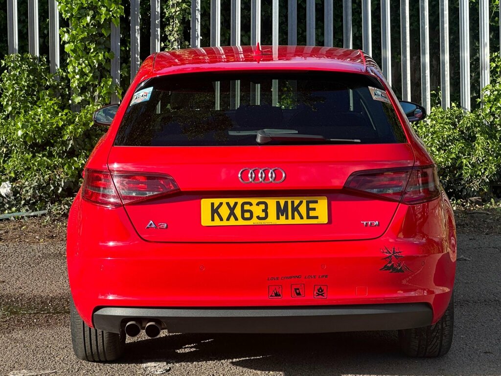 Audi A3 2.0 Tdi Se Sportback S Tronic Euro 5 Ss KX63MKE Red #5