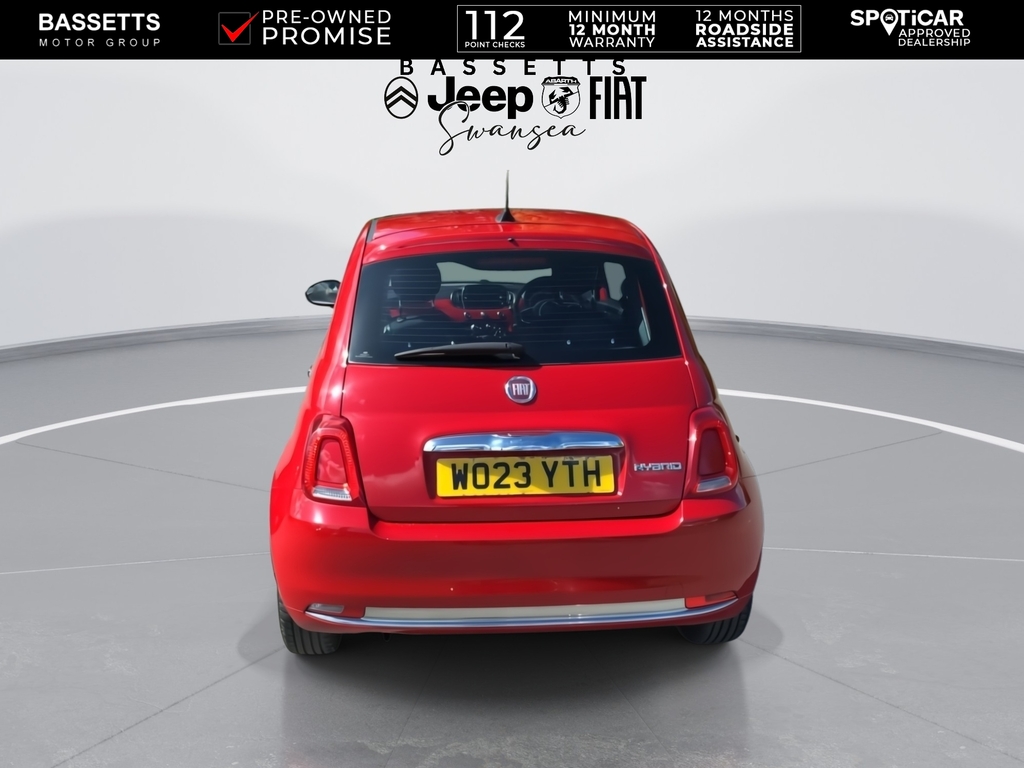 Fiat 500 Standard Red #6