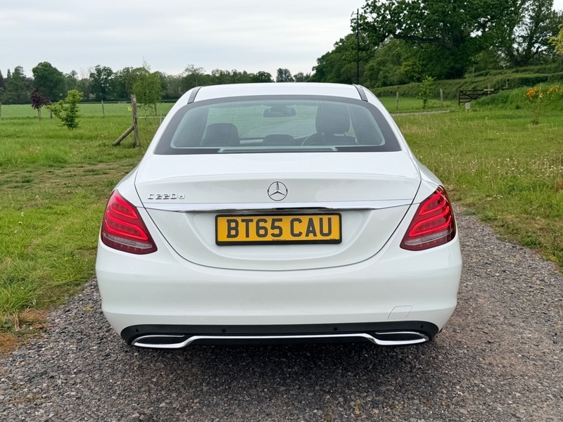 Mercedes-Benz C Class 2.1 C220d Sport Saloon BT65CAU White #6