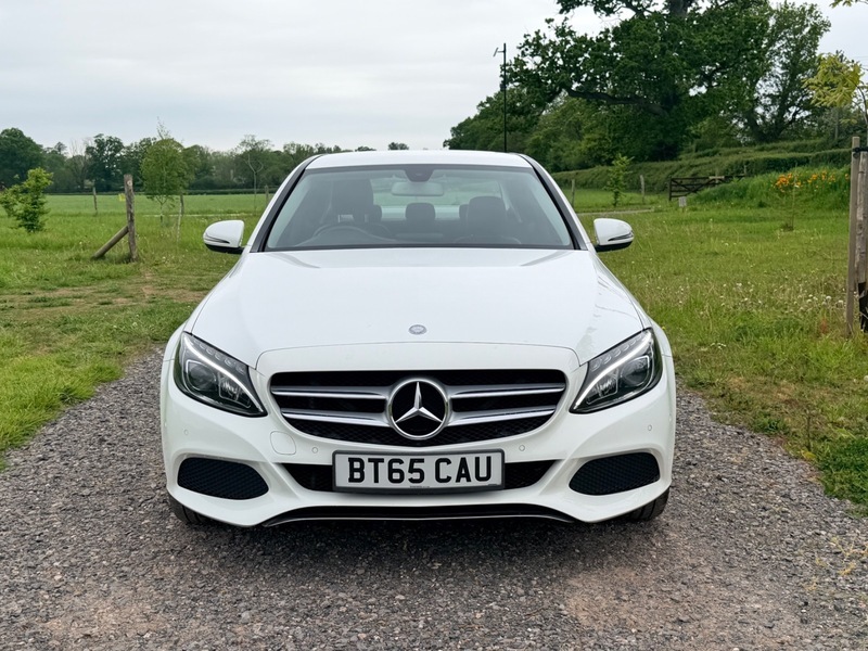 Mercedes-Benz C Class 2.1 C220d Sport Saloon BT65CAU White #2