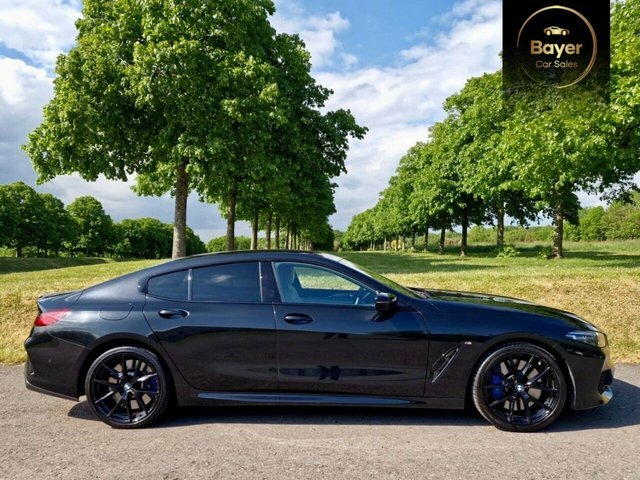 BMW 8 Series Gran Coupe 840I M Sport Saloon YR21VRV Black #2
