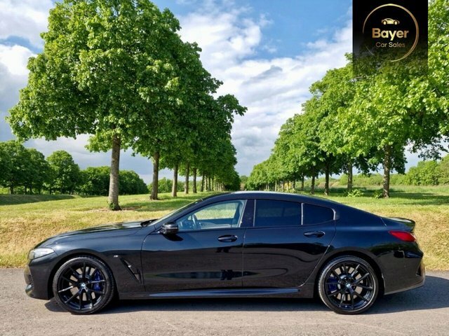 BMW 8 Series Gran Coupe 840I M Sport Saloon YR21VRV Black #3