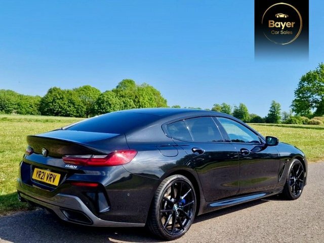 BMW 8 Series Gran Coupe 840I M Sport Saloon YR21VRV Black #4