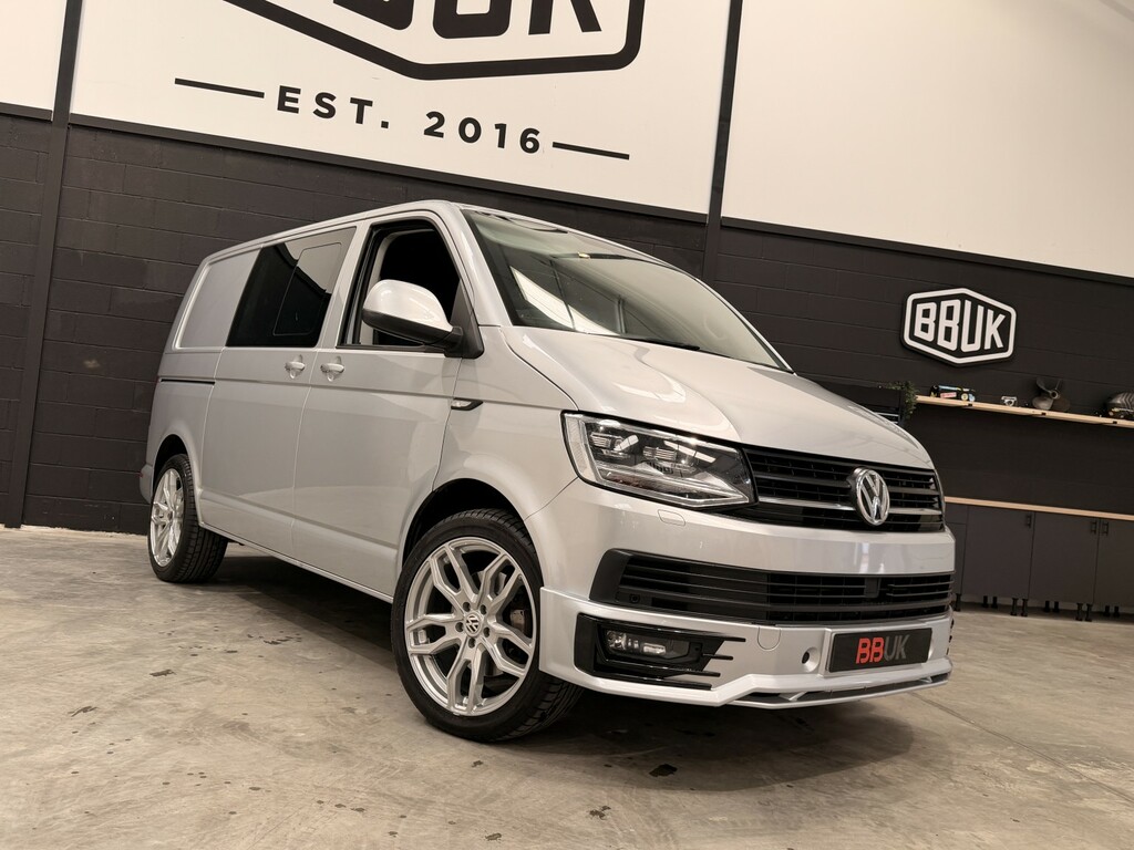 Volkswagen Transporter 2.0 Tdi T32 Bluemotion Tech Highline LJ18RXN Silver #2