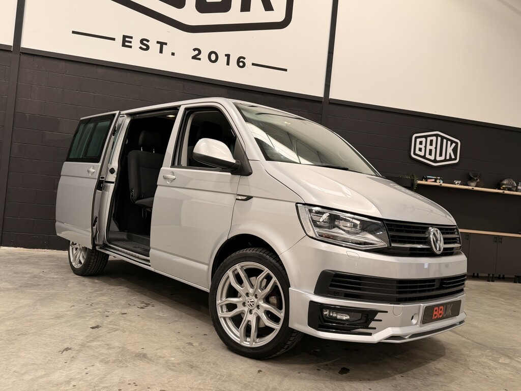 Volkswagen Transporter 2.0 Tdi T32 Bluemotion Tech Highline LJ18RXN Silver #4