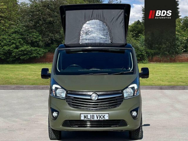 Vauxhall Vivaro Pop Top Fridgerock Roll Bed Kitchen ML18VKK Green #2