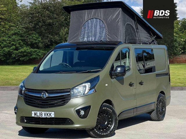 Vauxhall Vivaro Pop Top Fridgerock Roll Bed Kitchen ML18VKK Green #3