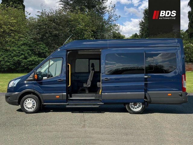 Ford Transit Custom 2.2 460 Trend L4 H3 17 Seats Euro 6 Ulez Blue #4