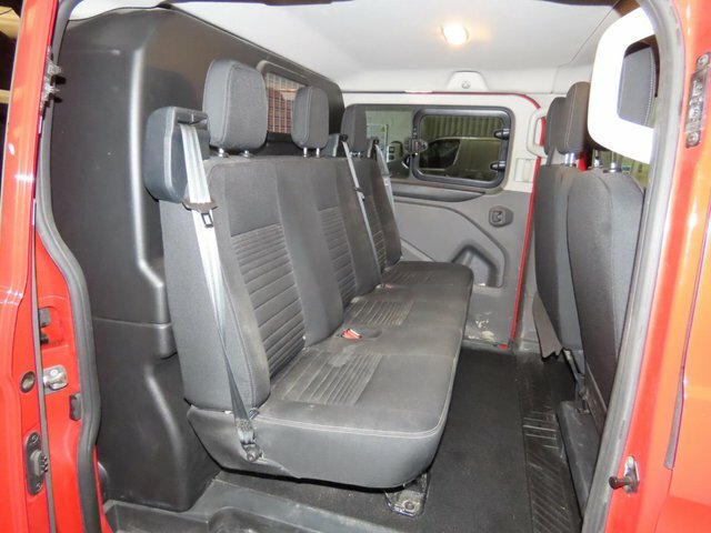 Ford Transit Custom 2.0 320 Ecoblue Limited Crew Van L2 H1 Euro 6 Ss YS22VVO Red #4