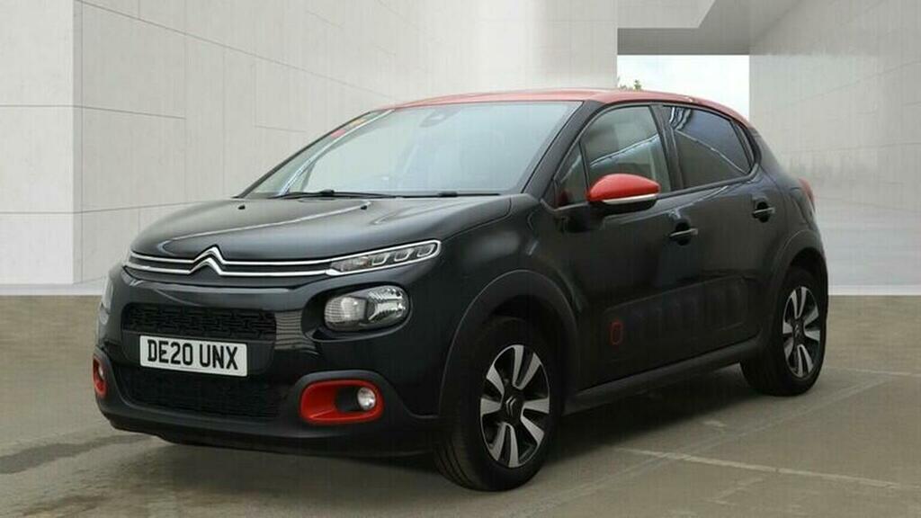 Citroen C3 Hatchback 1.2 Puretech Flair Plus Euro 6 Ss DE20UNX Black #2