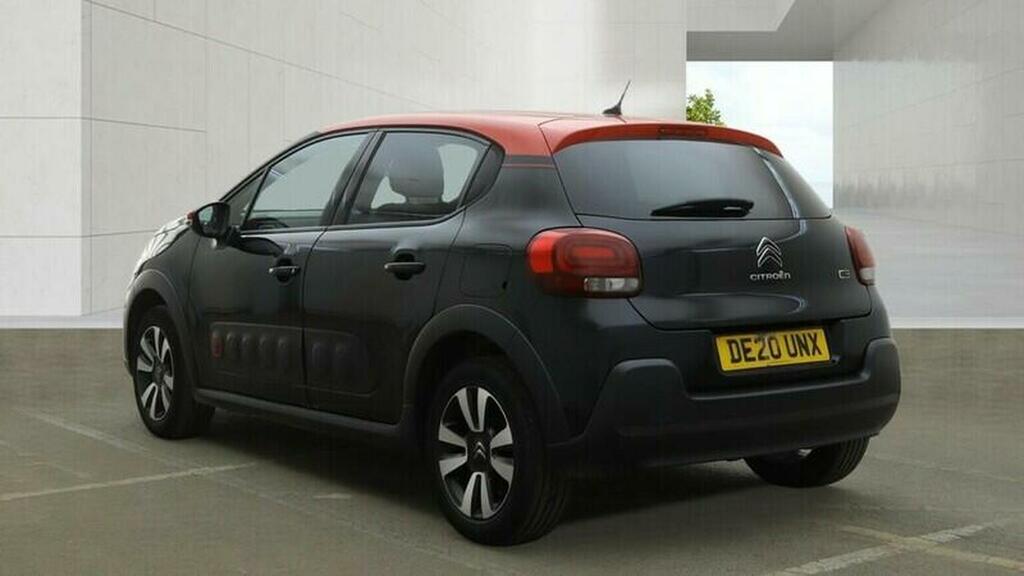 Citroen C3 Hatchback 1.2 Puretech Flair Plus Euro 6 Ss DE20UNX Black #3