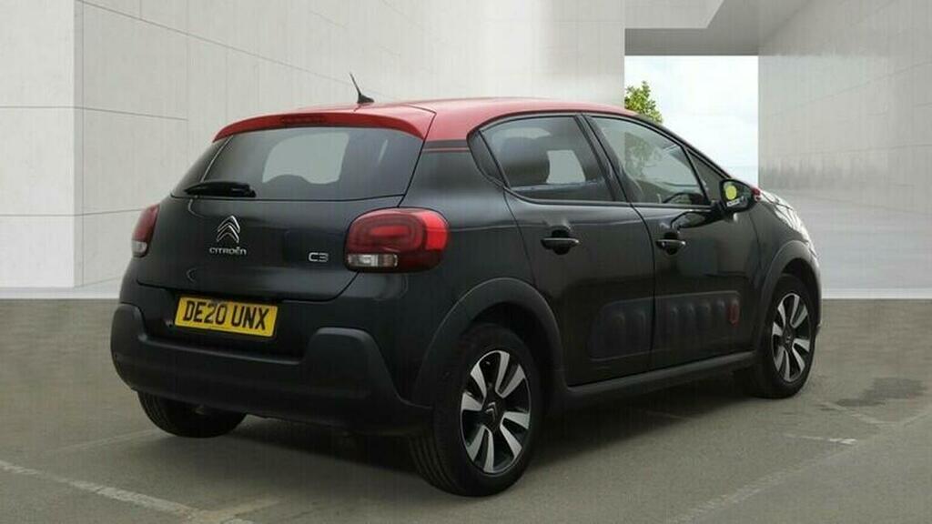 Citroen C3 Hatchback 1.2 Puretech Flair Plus Euro 6 Ss DE20UNX Black #4