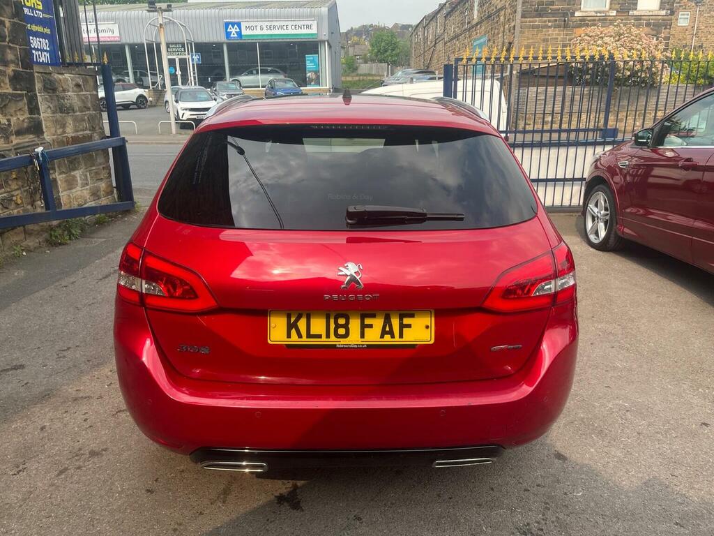Peugeot 308 SW Estate 1.5 Bluehdi Gt Line Euro 6 Ss 2018 Red #5