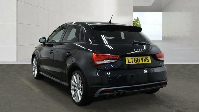 Audi A1 1.4 Tfsi S Line Sportback S Tronic Euro LT68VKS Black #3