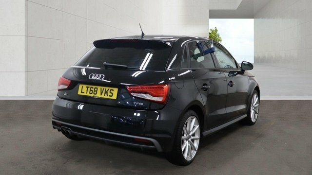 Audi A1 1.4 Tfsi S Line Sportback S Tronic Euro LT68VKS Black #4