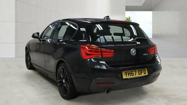 BMW 1 Series 1.5 116D M Sport Hatchback Euro YH67OFD Black #3