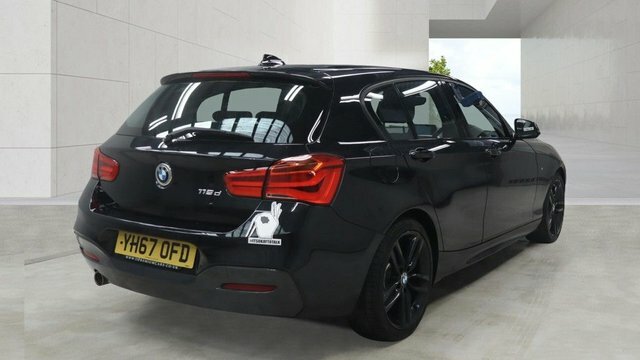 BMW 1 Series 1.5 116D M Sport Hatchback Euro YH67OFD Black #4