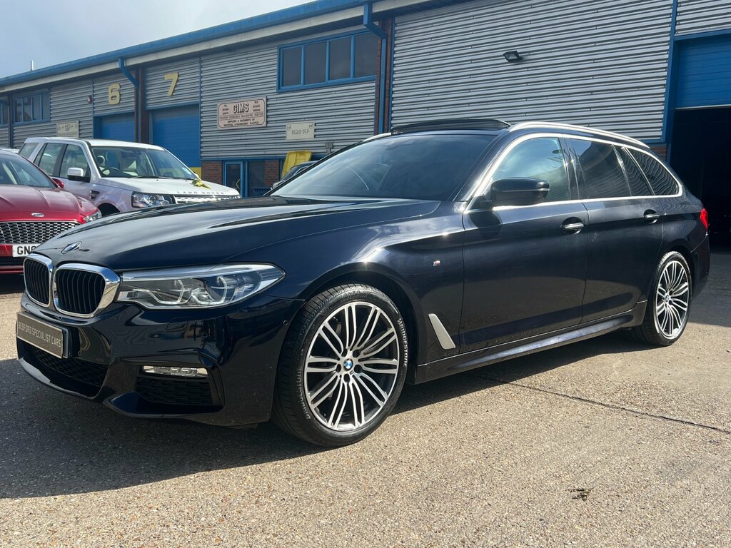 BMW 5 Series 2.0 520D M Sport Touring Xdrive Eu YF67EBD Black #3