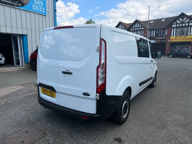 Ford Transit Custom 2021 2.0 300 Ecoblue Leader Crew Van Double Cab SK71YZG White #3