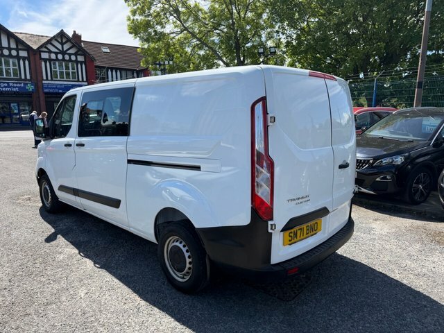 Ford Transit Custom 2022 2.0 300 Ecoblue Leader Crew Van Double Cab SM71BNO White #5