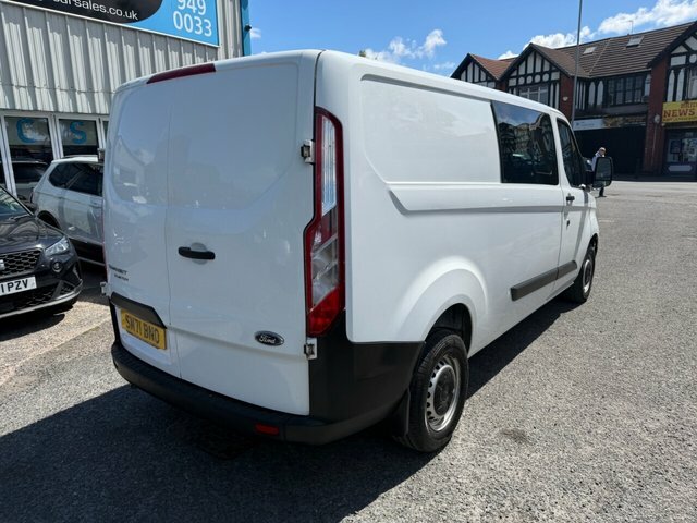 Ford Transit Custom 2022 2.0 300 Ecoblue Leader Crew Van Double Cab SM71BNO White #3